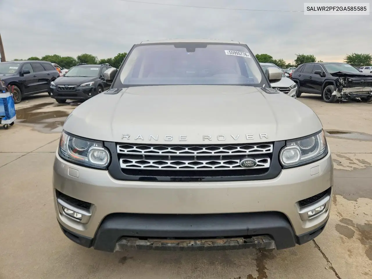 2016 Land Rover Range Rover Sport Hse VIN: SALWR2PF2GA585585 Lot: 55995776