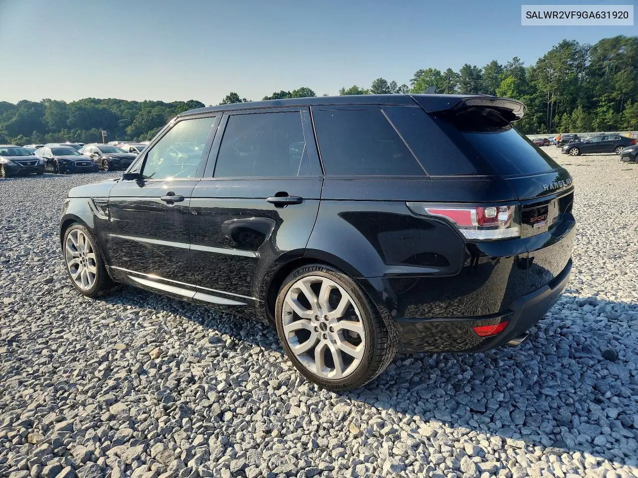 2016 Land Rover Range Rover Sport Hse VIN: SALWR2VF9GA631920 Lot: 56293636