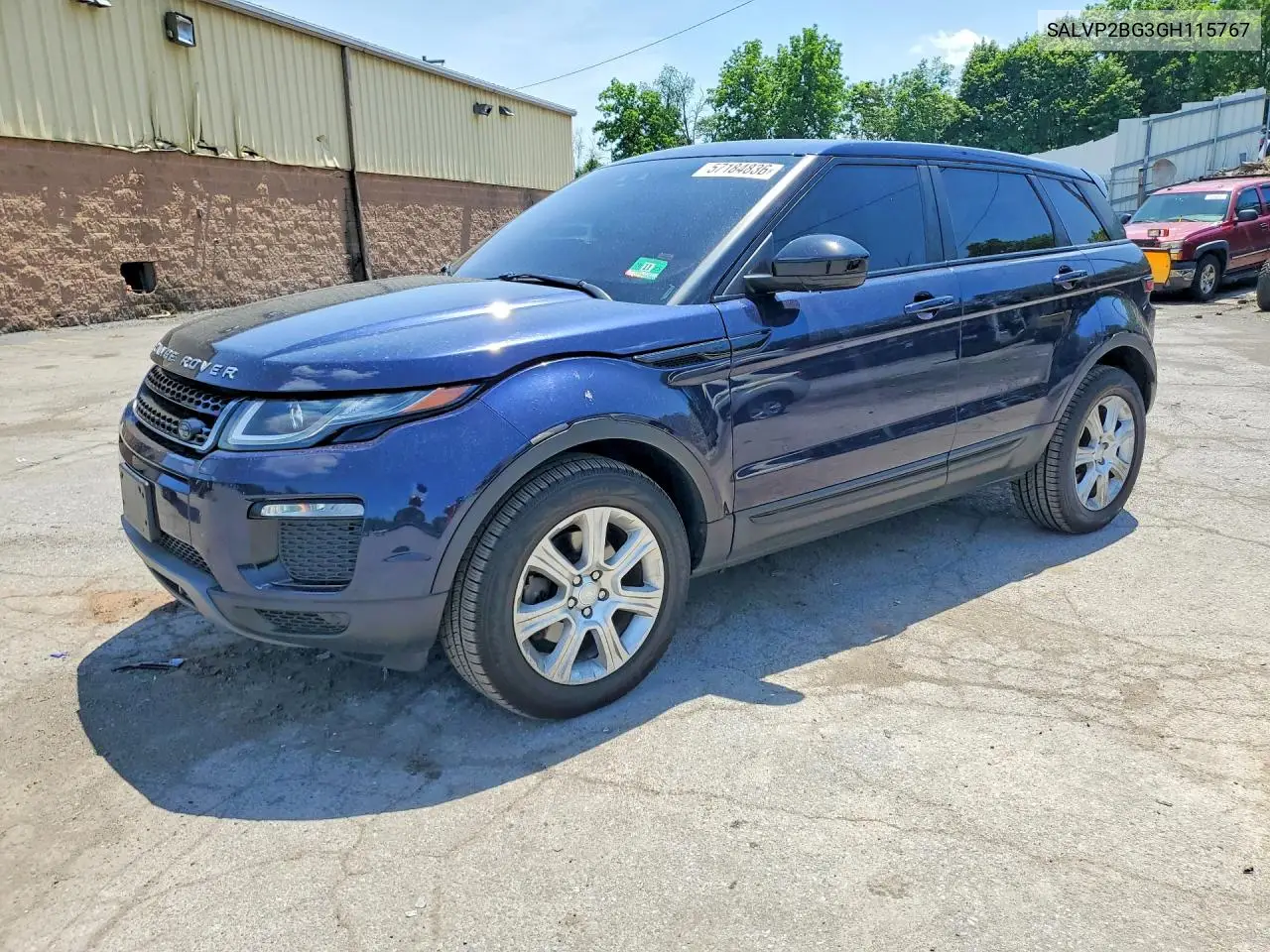 2016 Land Rover Range Rover Evoque Se VIN: SALVP2BG3GH115767 Lot: 57184836