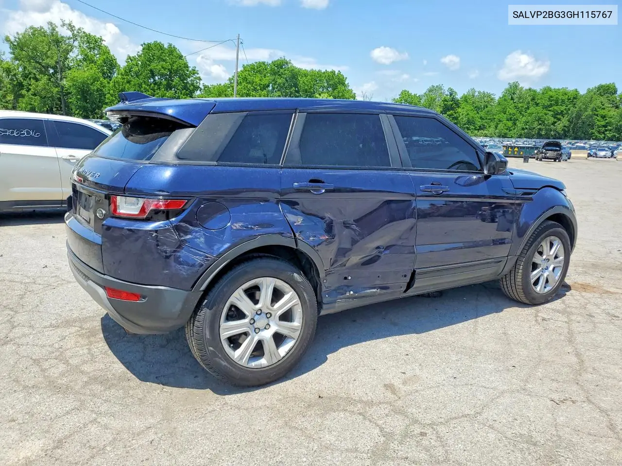 2016 Land Rover Range Rover Evoque Se VIN: SALVP2BG3GH115767 Lot: 57184836