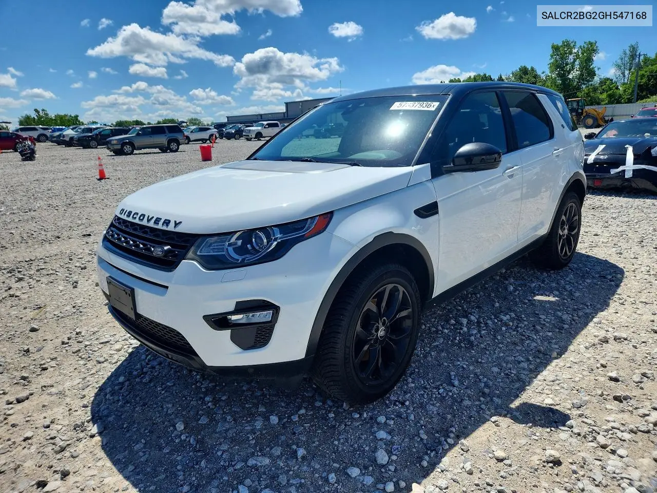 2016 Land Rover Discovery Sport Hse VIN: SALCR2BG2GH547168 Lot: 57337936