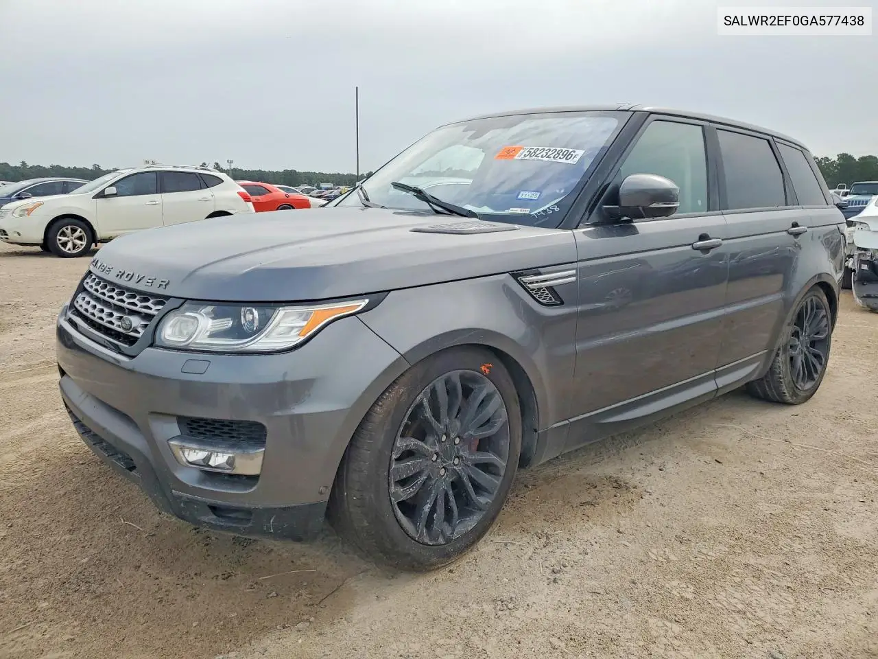 2016 Land Rover Range Rover Sport Supercharged VIN: SALWR2EF0GA577438 Lot: 58232896