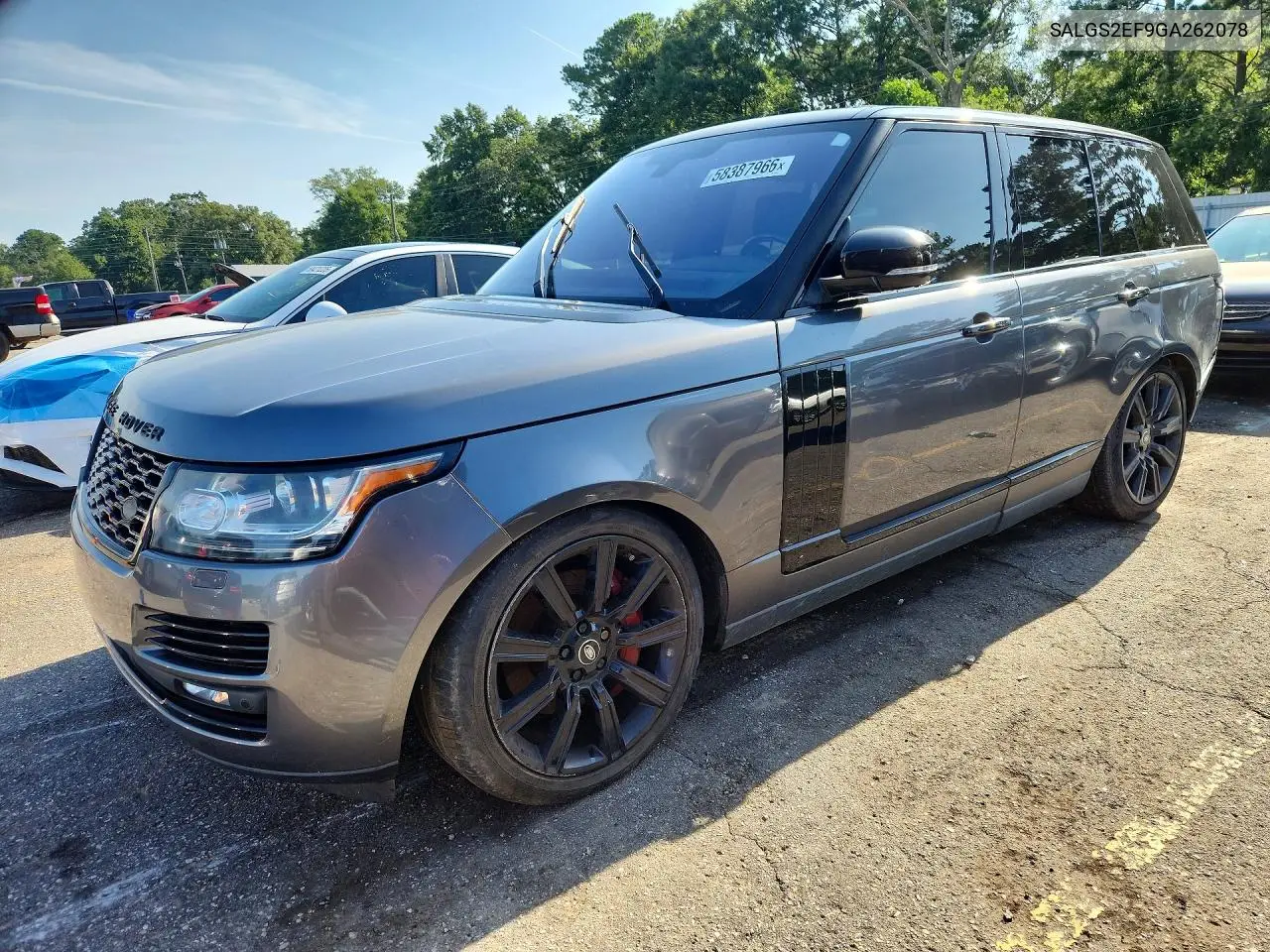 2016 Land Rover Range Rover Supercharged VIN: SALGS2EF9GA262078 Lot: 58387966
