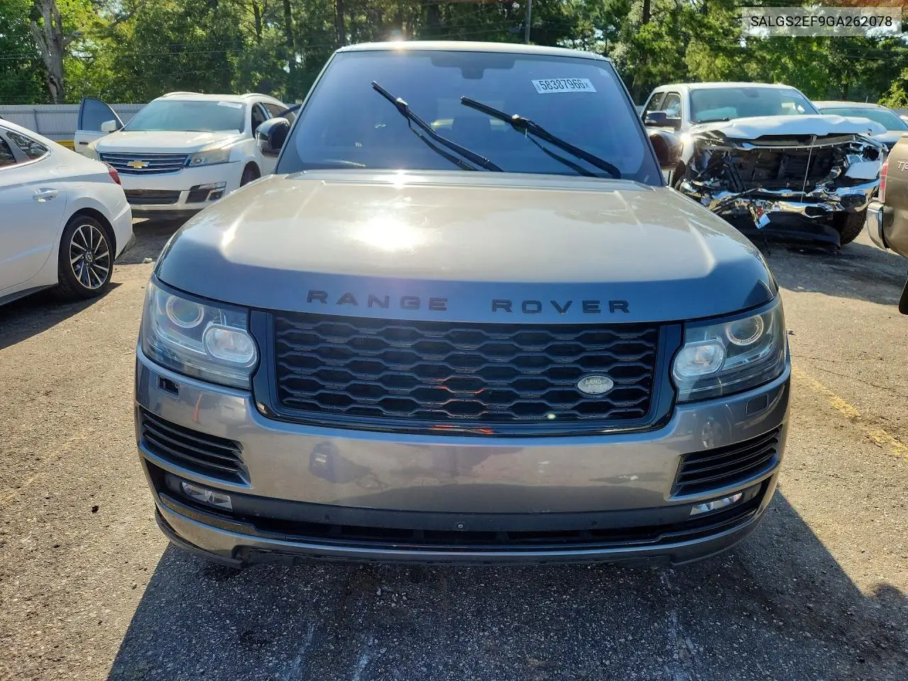 2016 Land Rover Range Rover Supercharged VIN: SALGS2EF9GA262078 Lot: 58387966