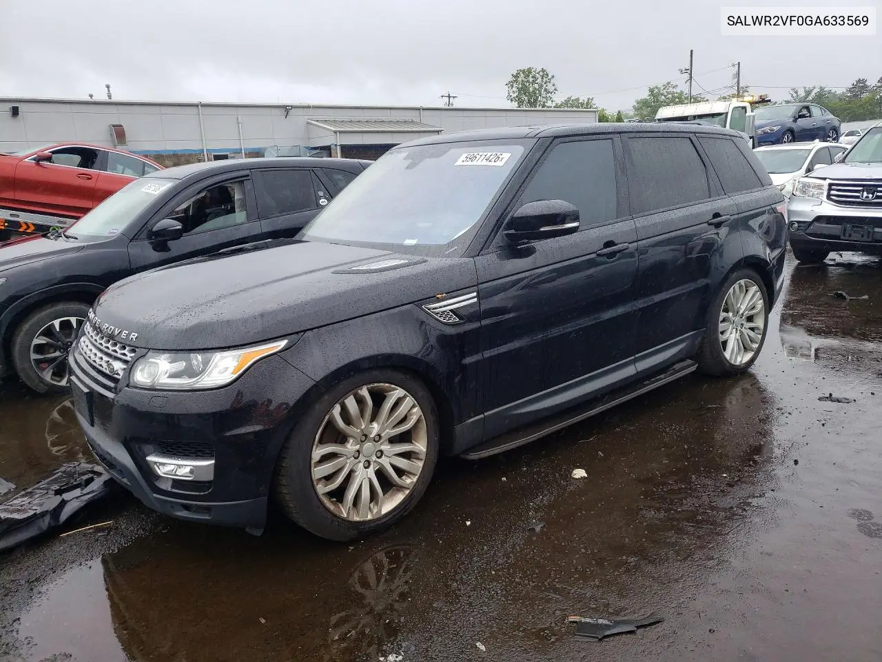 2016 Land Rover Range Rover Sport Hse VIN: SALWR2VF0GA633569 Lot: 59611426