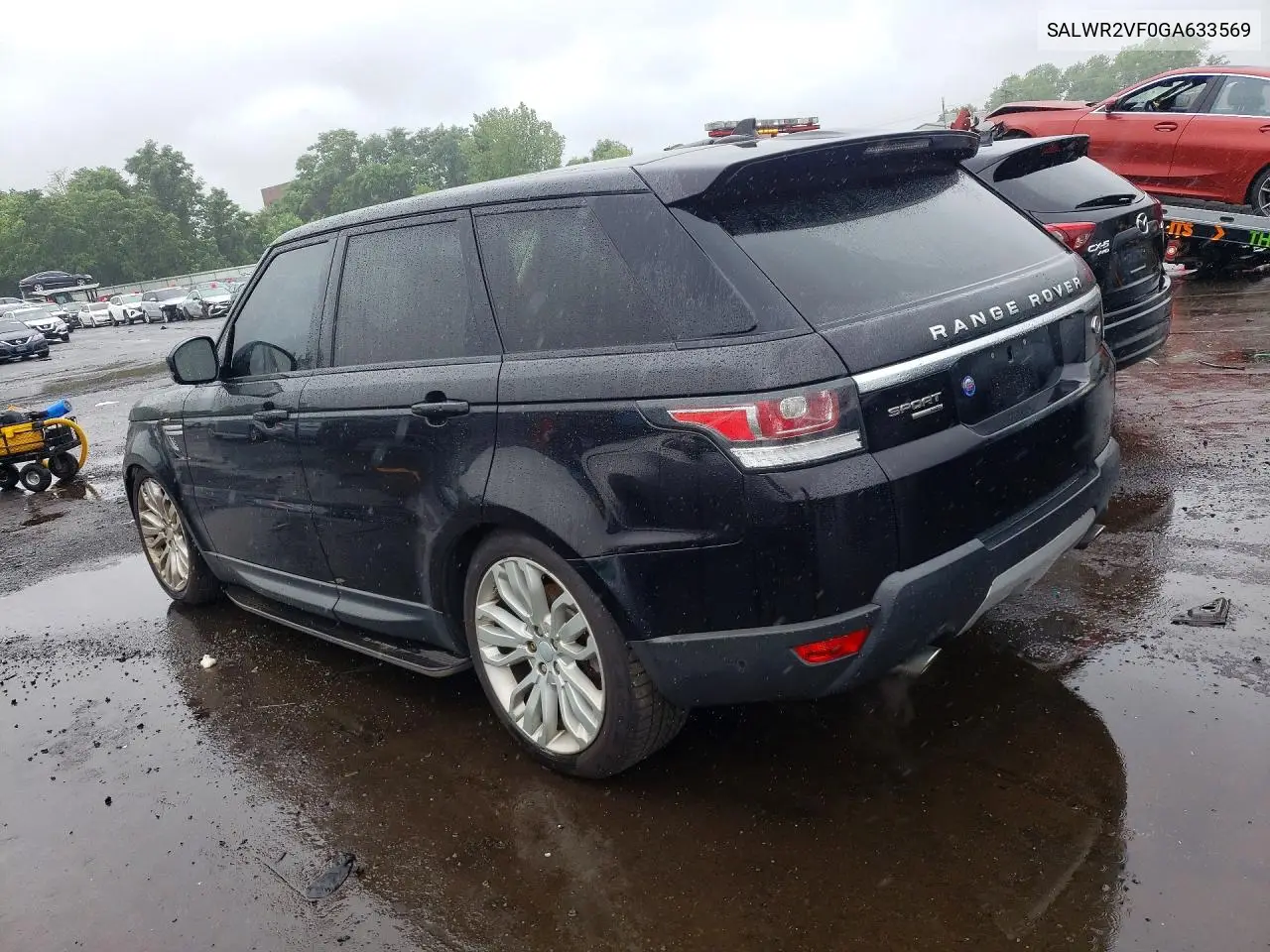 2016 Land Rover Range Rover Sport Hse VIN: SALWR2VF0GA633569 Lot: 59611426