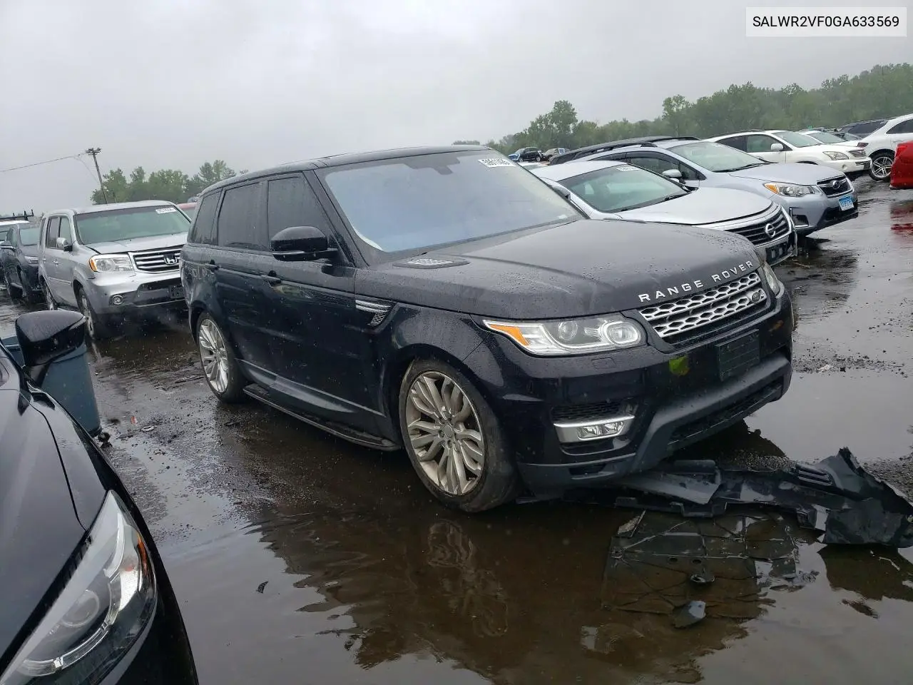 2016 Land Rover Range Rover Sport Hse VIN: SALWR2VF0GA633569 Lot: 59611426