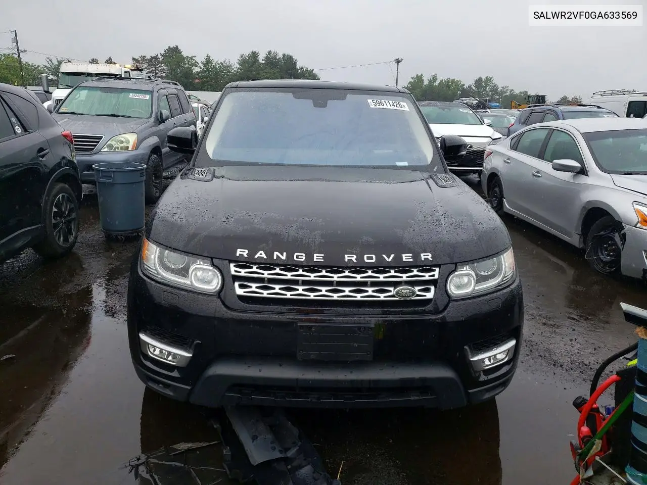 2016 Land Rover Range Rover Sport Hse VIN: SALWR2VF0GA633569 Lot: 59611426
