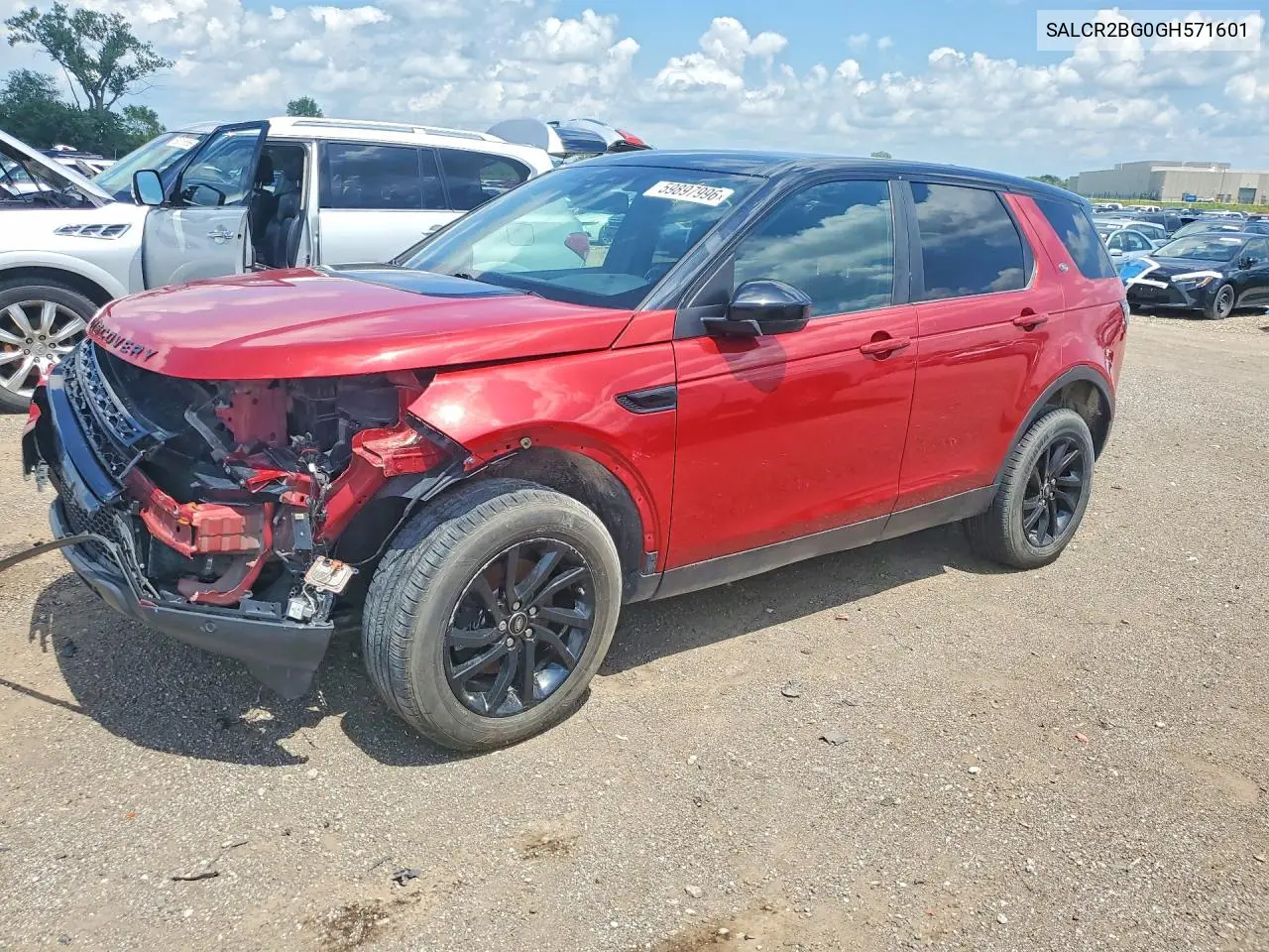 2016 Land Rover Discovery Sport Hse VIN: SALCR2BG0GH571601 Lot: 59897996