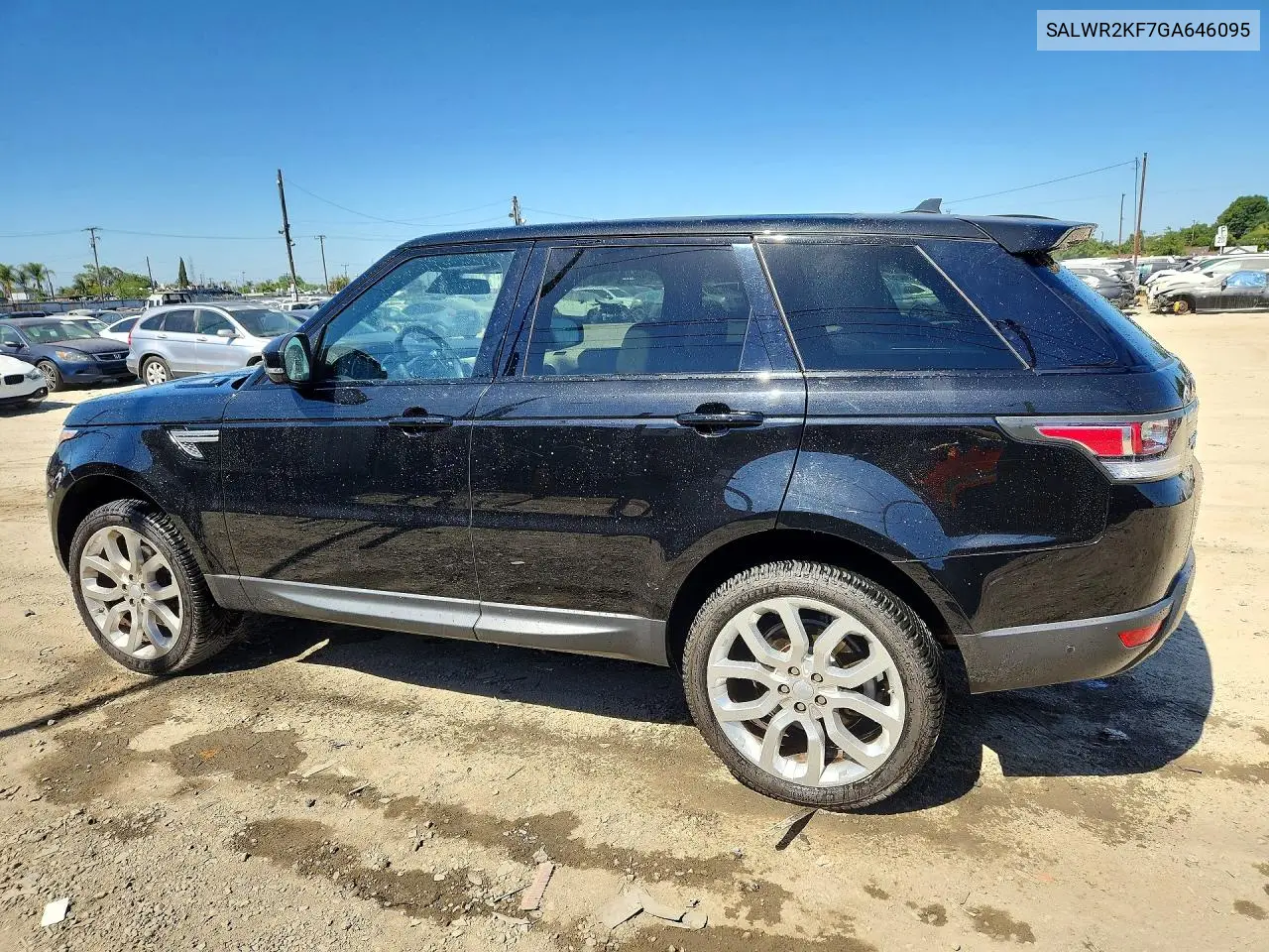 2016 Land Rover Range Rover Sport Hse VIN: SALWR2KF7GA646095 Lot: 60000406