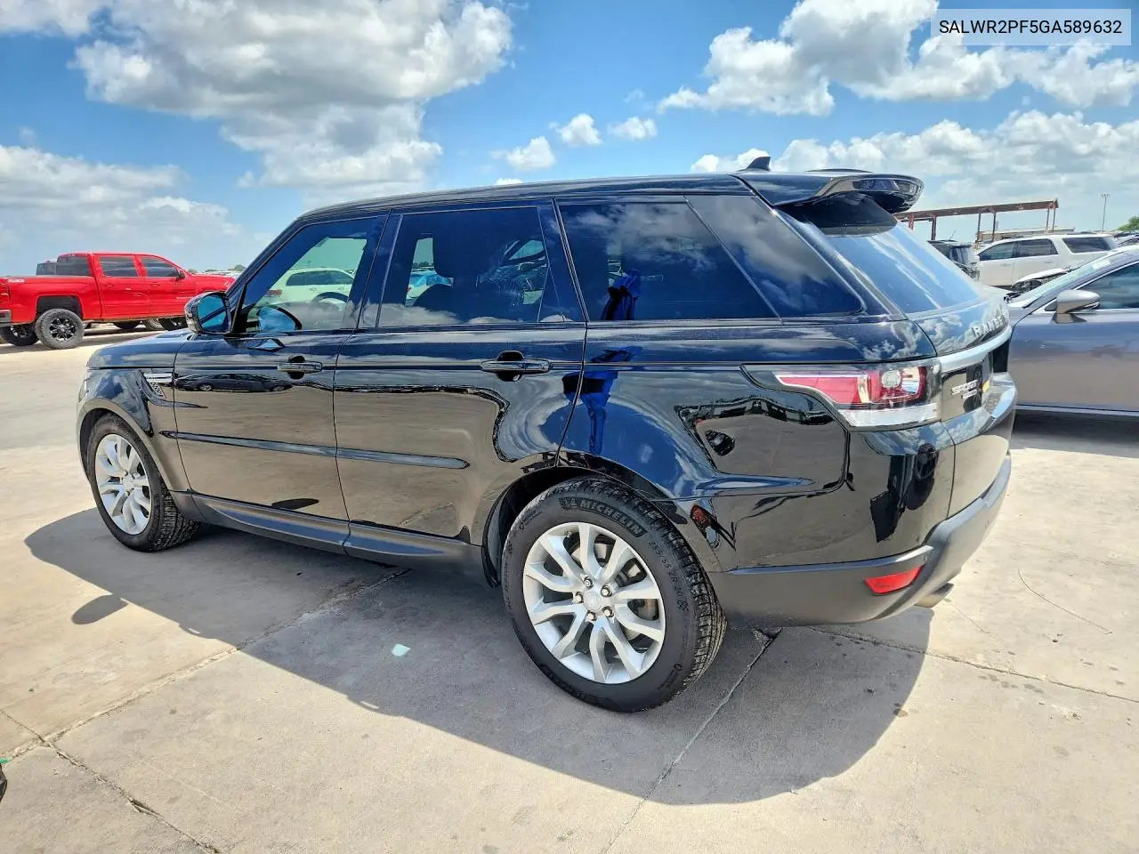 2016 Land Rover Range Rover Sport Hse VIN: SALWR2PF5GA589632 Lot: 85964615