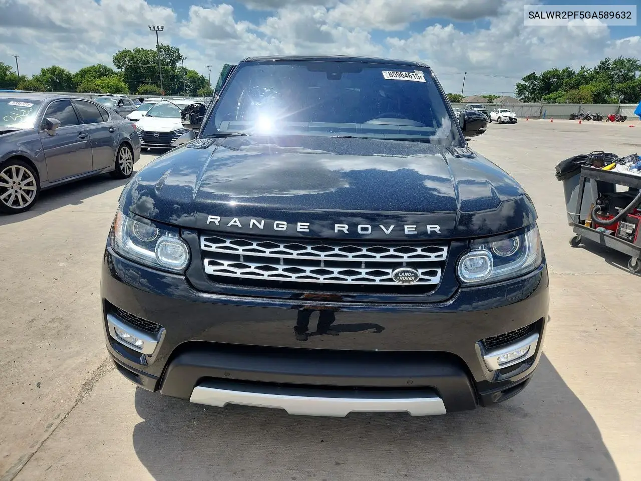 2016 Land Rover Range Rover Sport Hse VIN: SALWR2PF5GA589632 Lot: 85964615