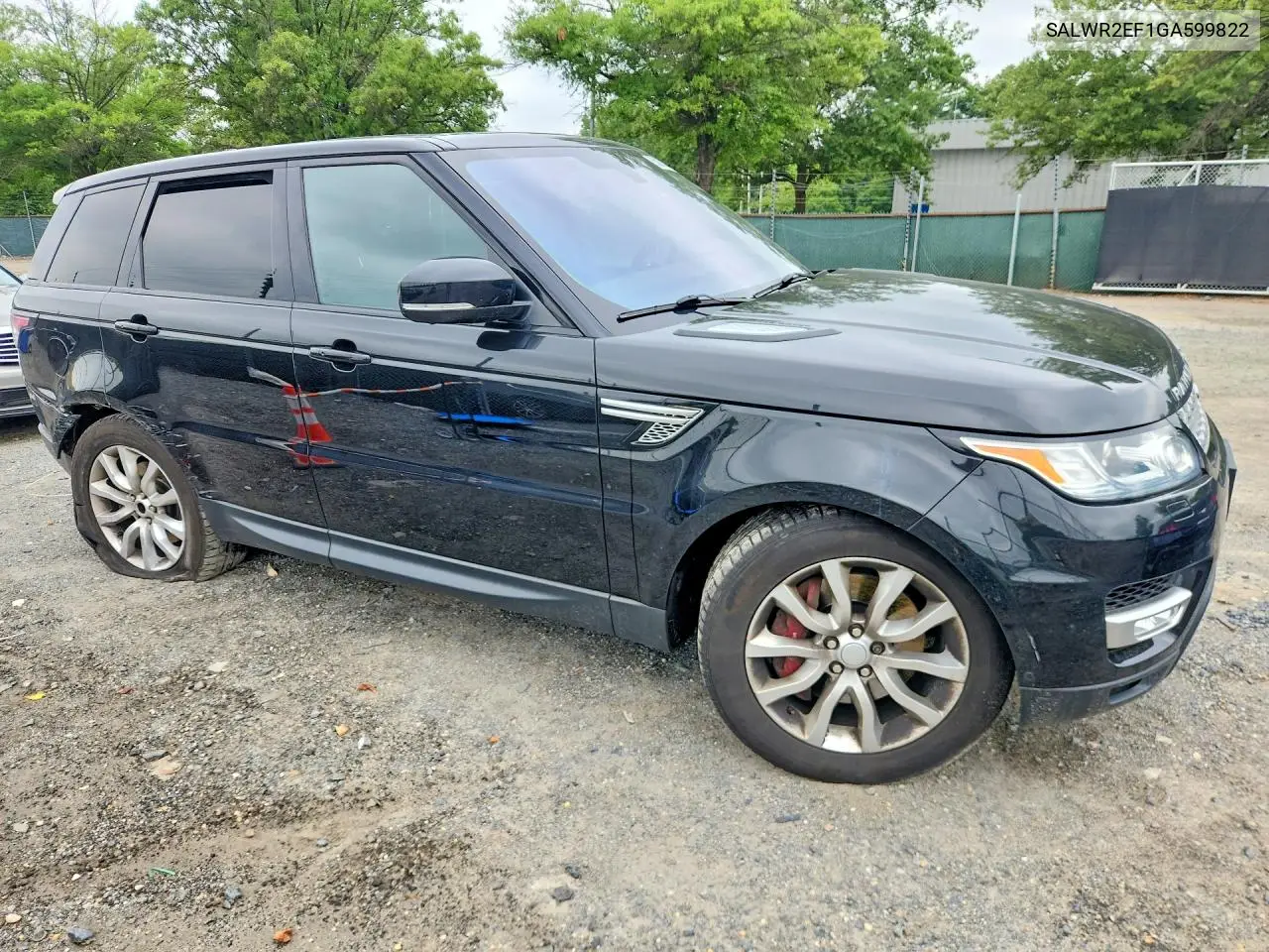 2016 Land Rover Range Rover Sport Sc VIN: SALWR2EF1GA599822 Lot: 85967375