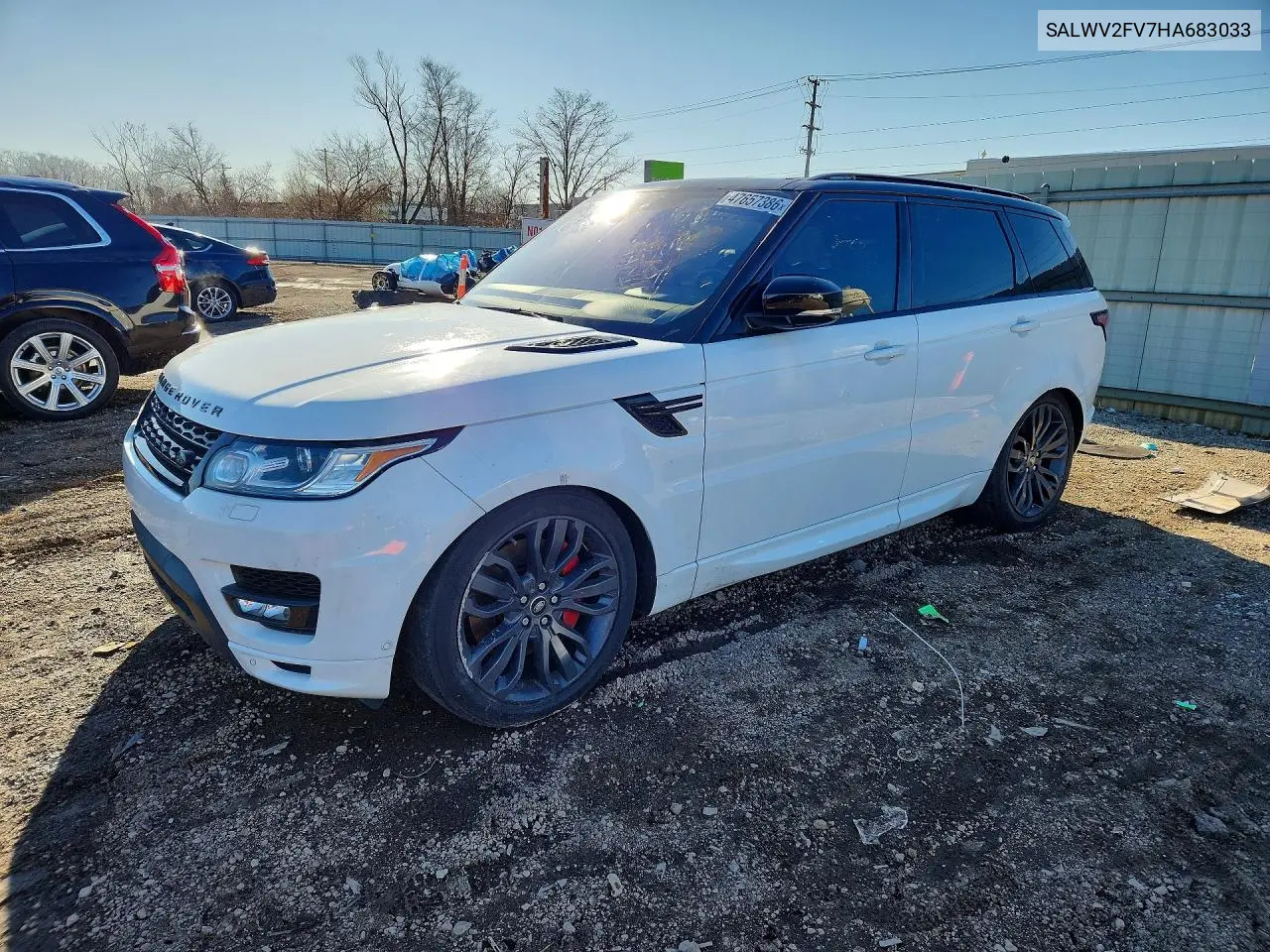 2017 Land Rover Range Rover Sport Hse Dynamic VIN: SALWV2FV7HA683033 Lot: 47657386