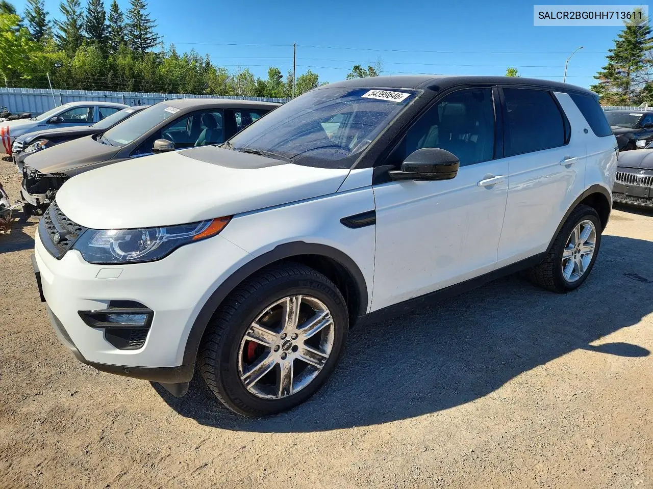 2017 Land Rover Discovery Sport Hse VIN: SALCR2BG0HH713611 Lot: 54399646