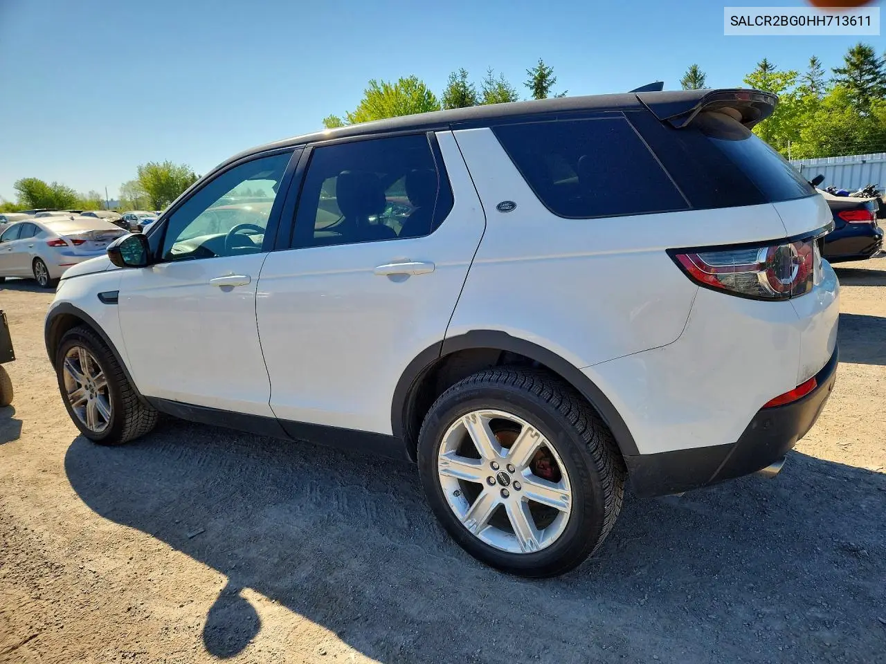 2017 Land Rover Discovery Sport Hse VIN: SALCR2BG0HH713611 Lot: 54399646