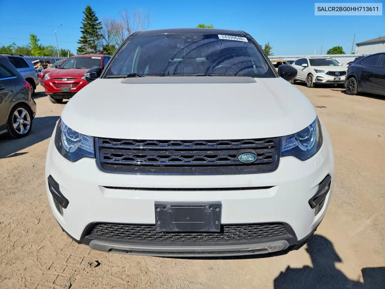 2017 Land Rover Discovery Sport Hse VIN: SALCR2BG0HH713611 Lot: 54399646