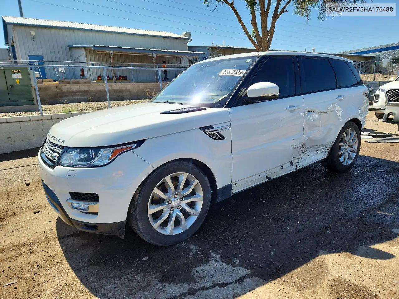 2017 Land Rover Range Rover Sport Hse VIN: SALWR2FV5HA176488 Lot: 55572636
