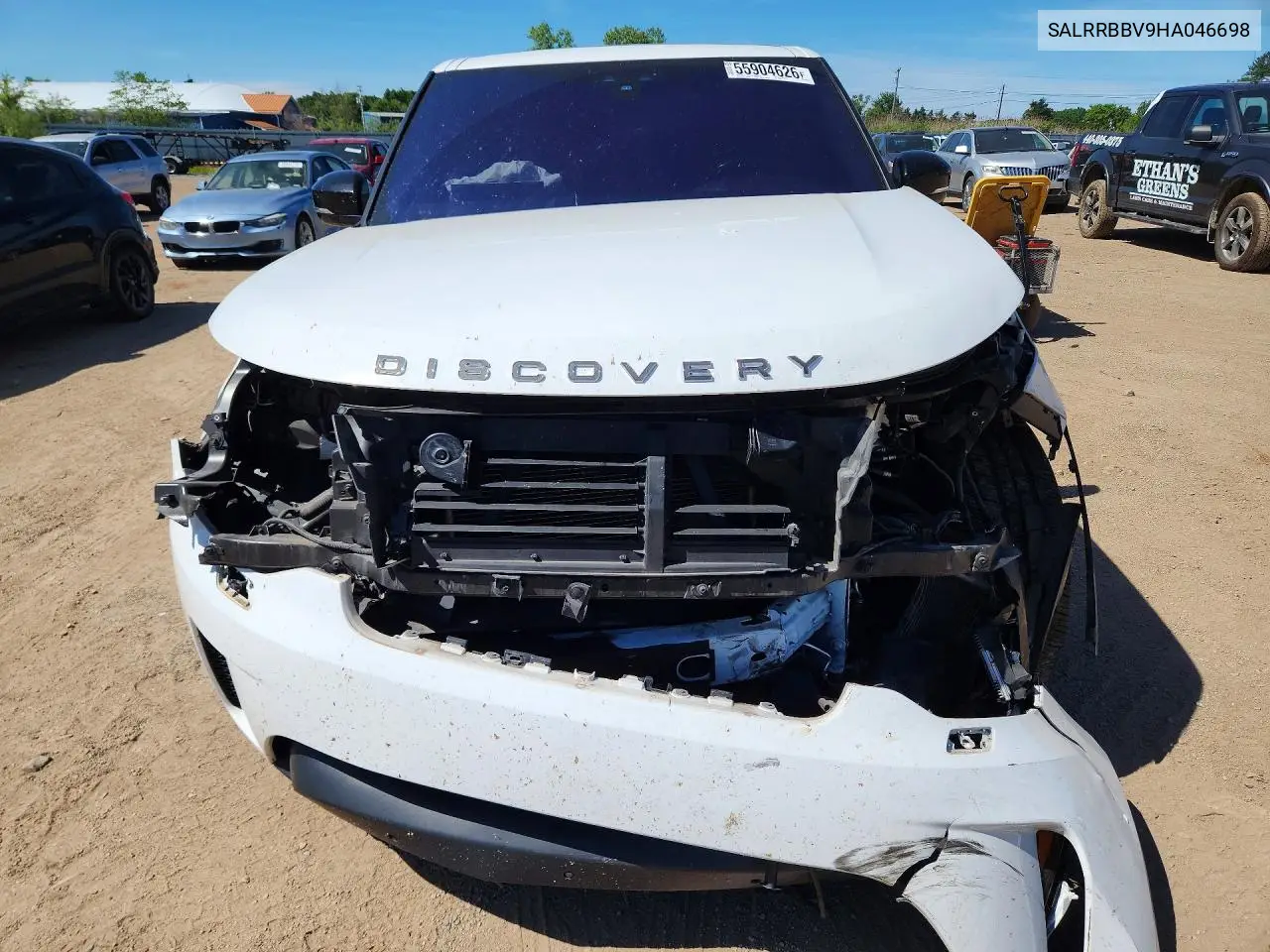 2017 Land Rover Discovery Hse VIN: SALRRBBV9HA046698 Lot: 55904626
