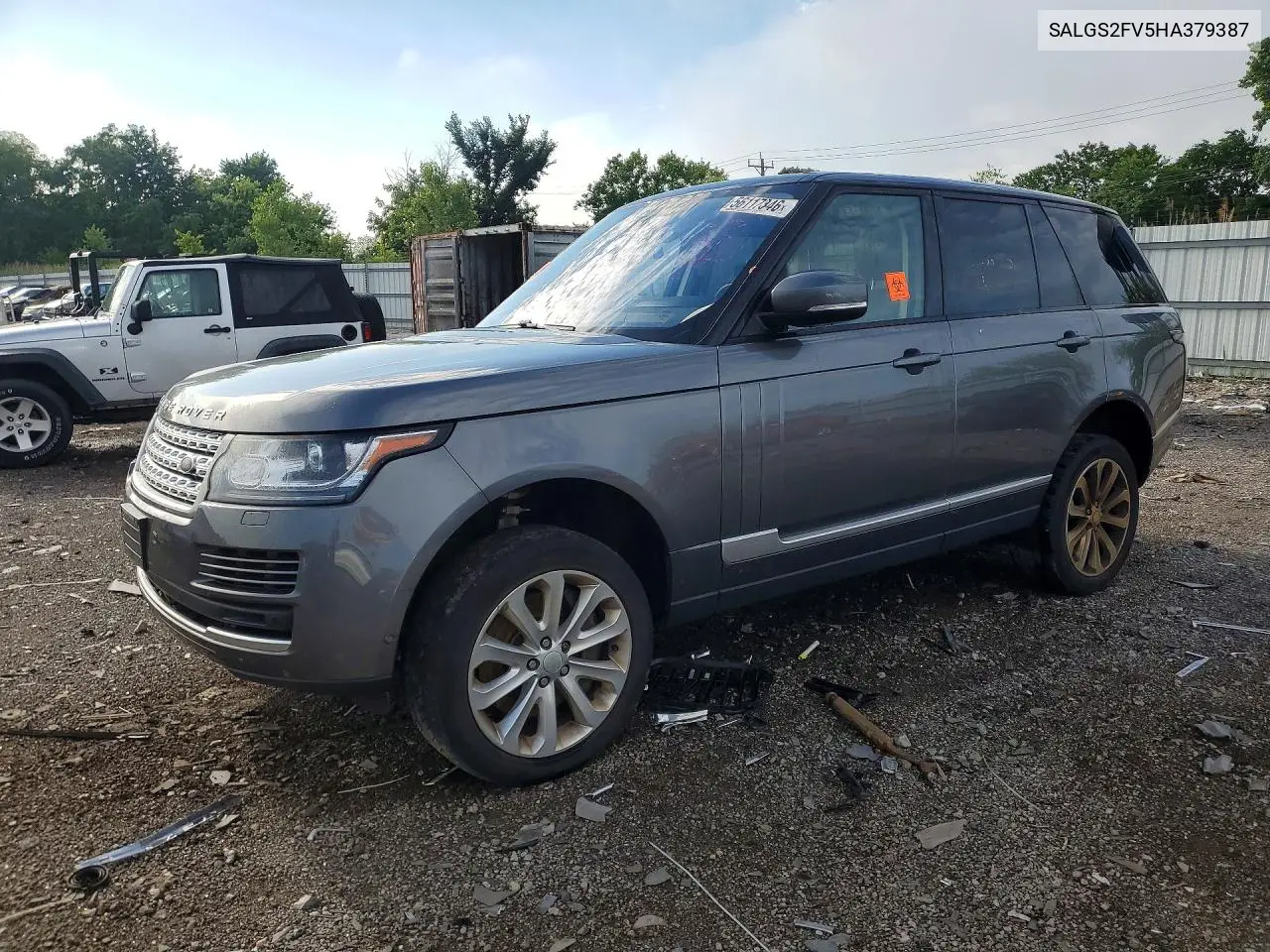 2017 Land Rover Range Rover Hse VIN: SALGS2FV5HA379387 Lot: 56117346