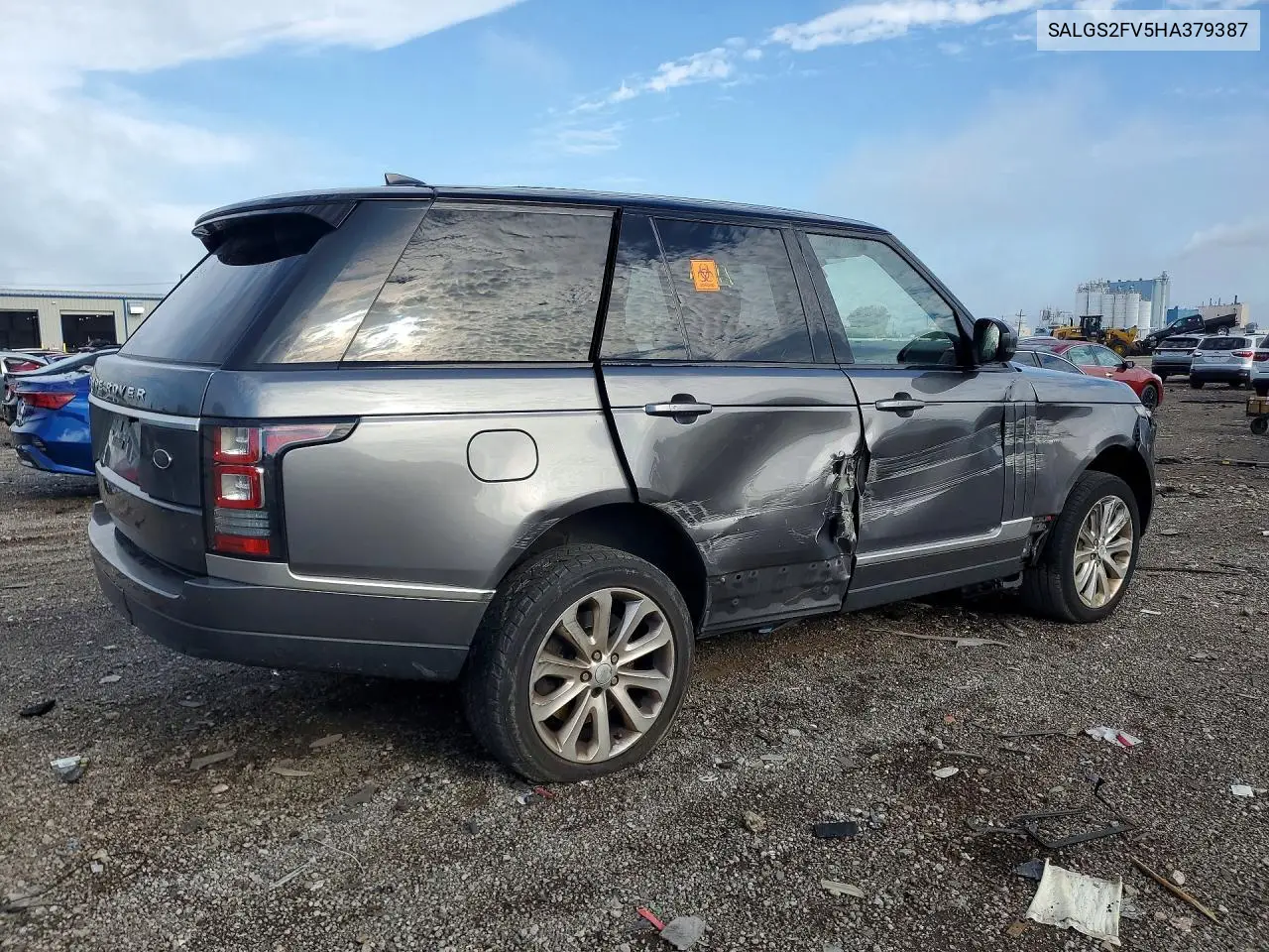 2017 Land Rover Range Rover Hse VIN: SALGS2FV5HA379387 Lot: 56117346