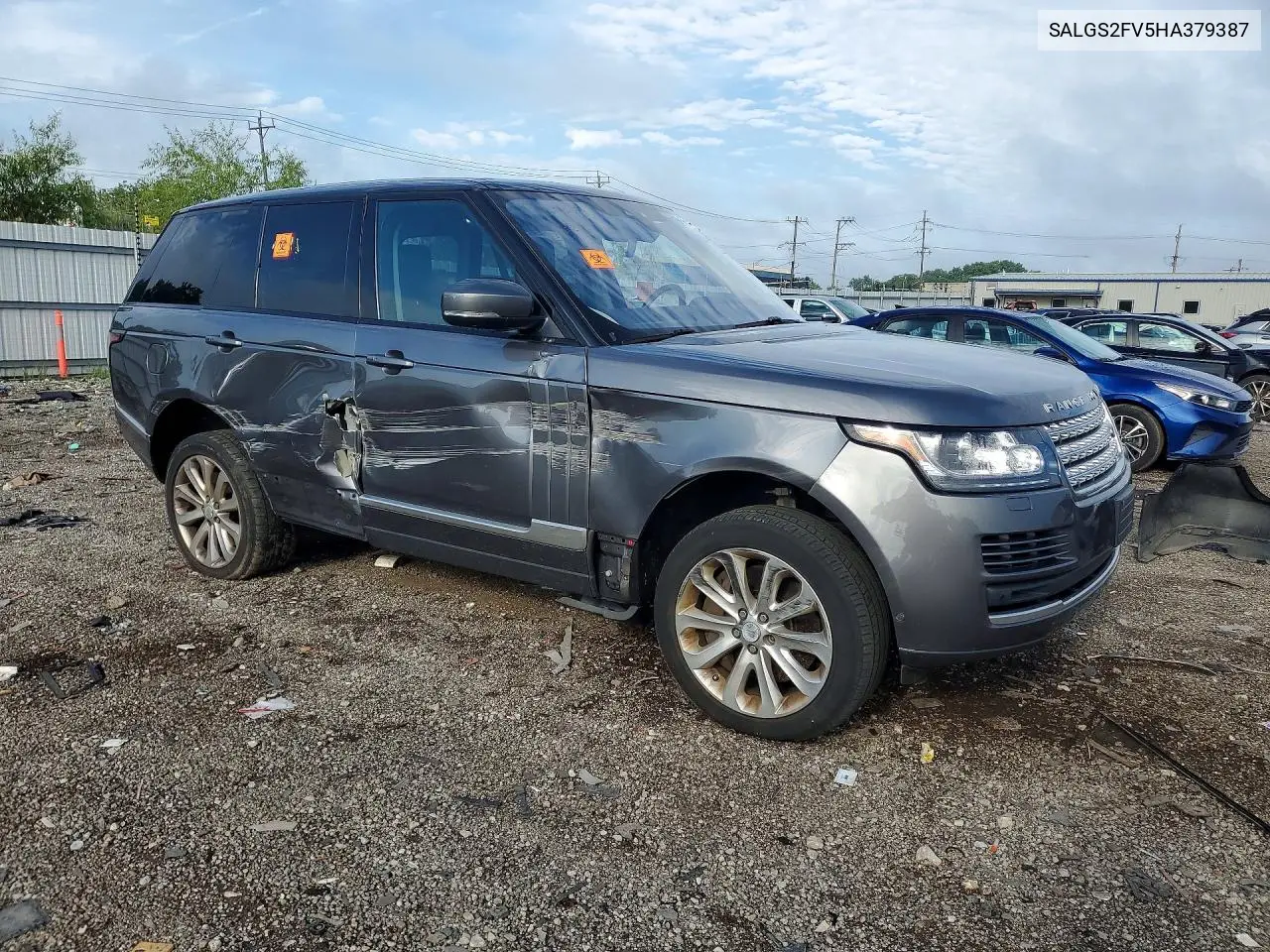 2017 Land Rover Range Rover Hse VIN: SALGS2FV5HA379387 Lot: 56117346