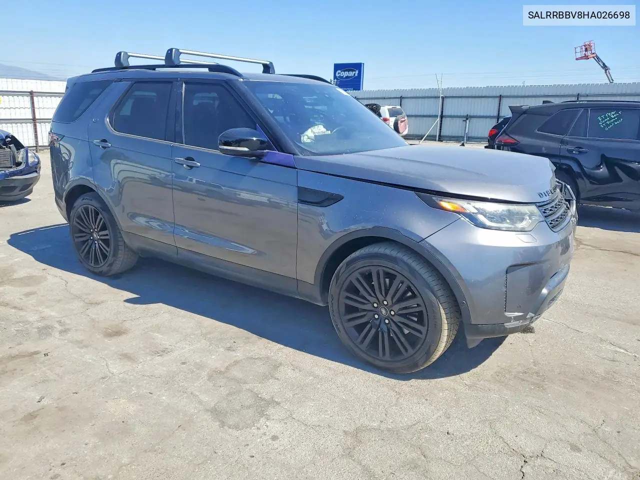 2017 Land Rover Discovery Hse VIN: SALRRBBV8HA026698 Lot: 58398256