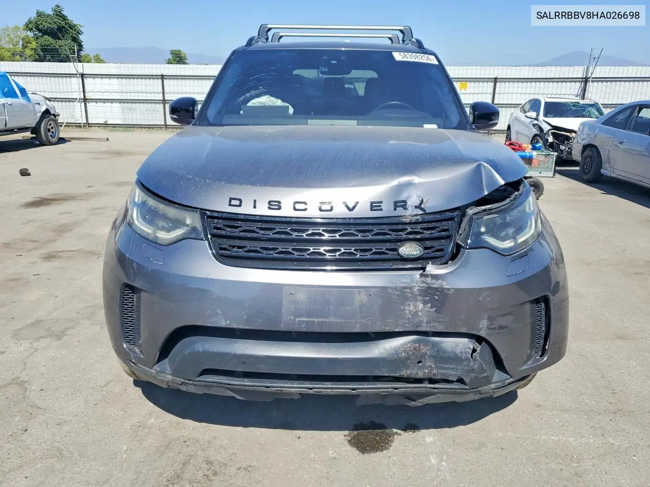 2017 Land Rover Discovery Hse VIN: SALRRBBV8HA026698 Lot: 58398256