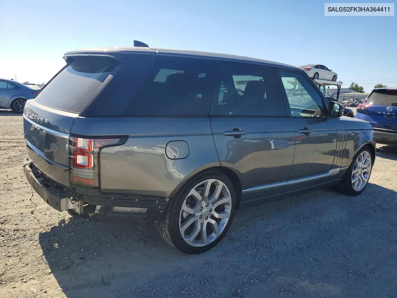 2017 Land Rover Range Rover Hse VIN: SALGS2FK3HA364411 Lot: 58637866