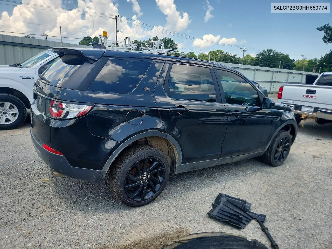 2017 Land Rover Discovery Sport Se VIN: SALCP2BG0HH650774 Lot: 60157066