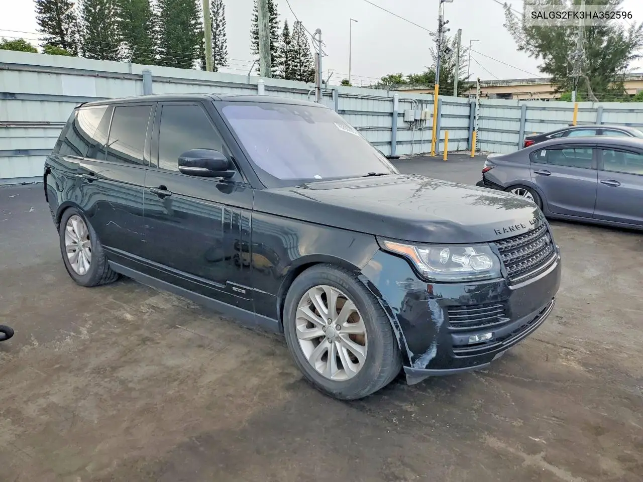 2017 Land Rover Range Rover Hse VIN: SALGS2FK3HA352596 Lot: 76296705