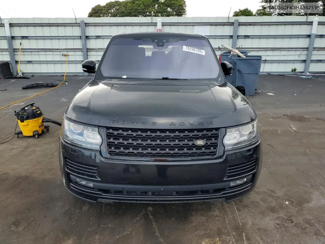 2017 Land Rover Range Rover Hse VIN: SALGS2FK3HA352596 Lot: 76296705