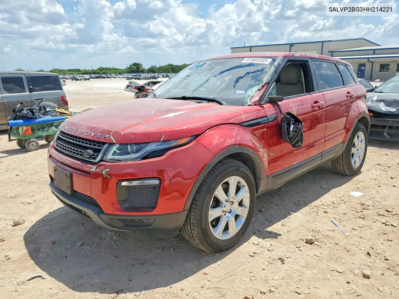 2017 Land Rover Range Rover Evoque Se VIN: SALVP2BG3HH214221 Lot: 97685545
