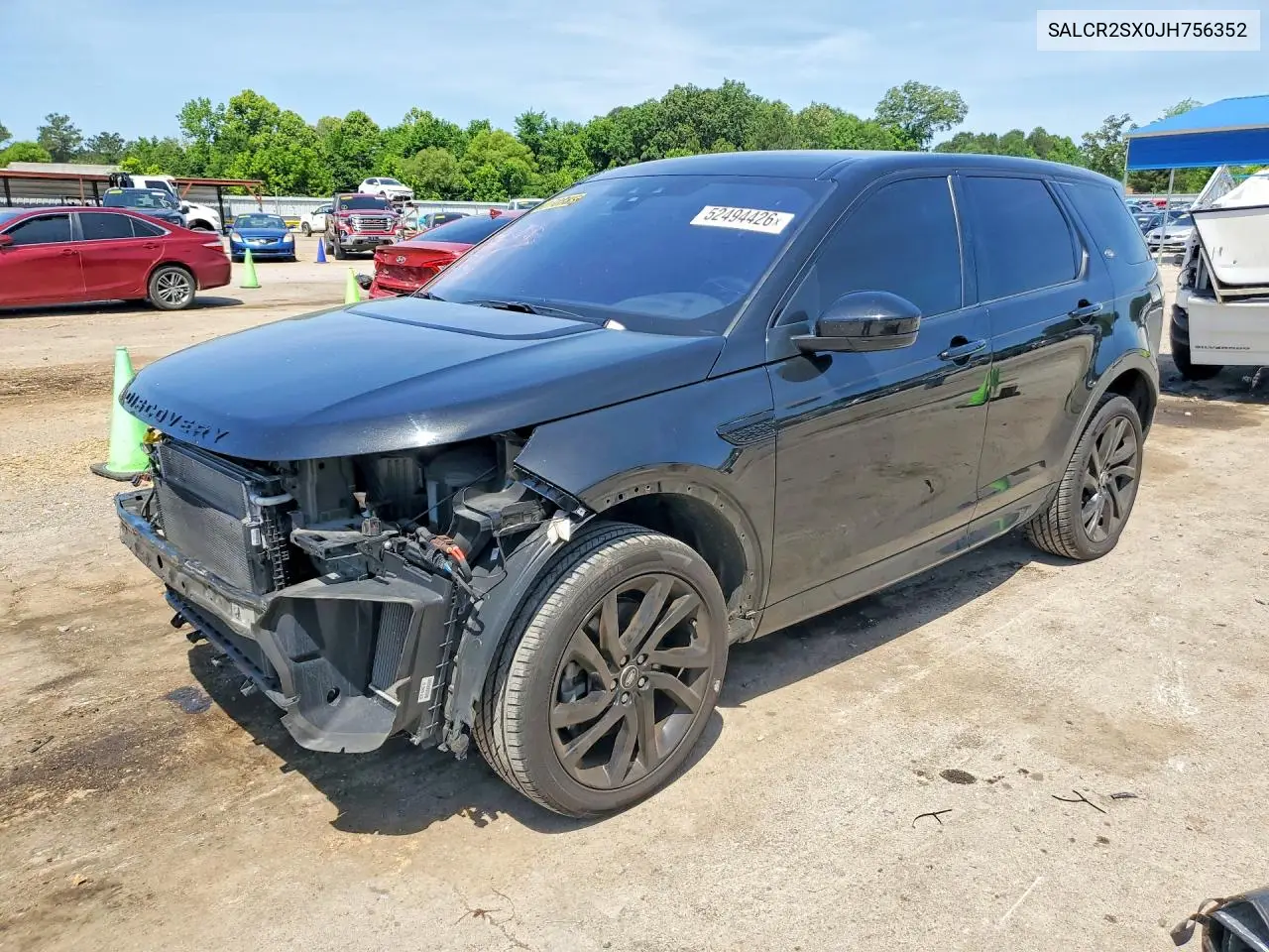 2018 Land Rover Discovery Sport Hse VIN: SALCR2SX0JH756352 Lot: 52494426
