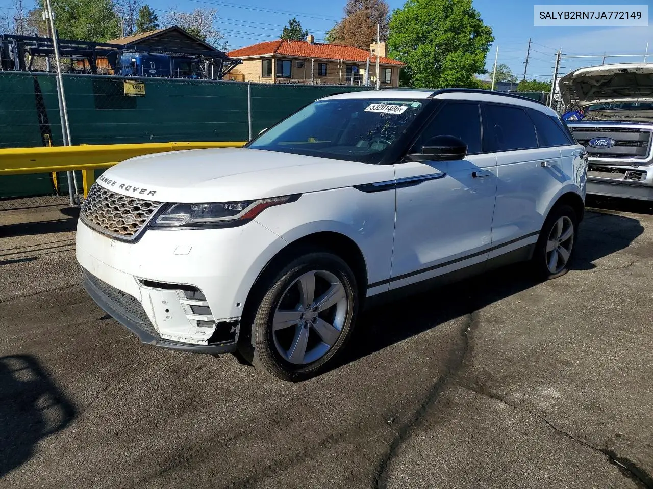2018 Land Rover Range Rover Velar S VIN: SALYB2RN7JA772149 Lot: 53201486