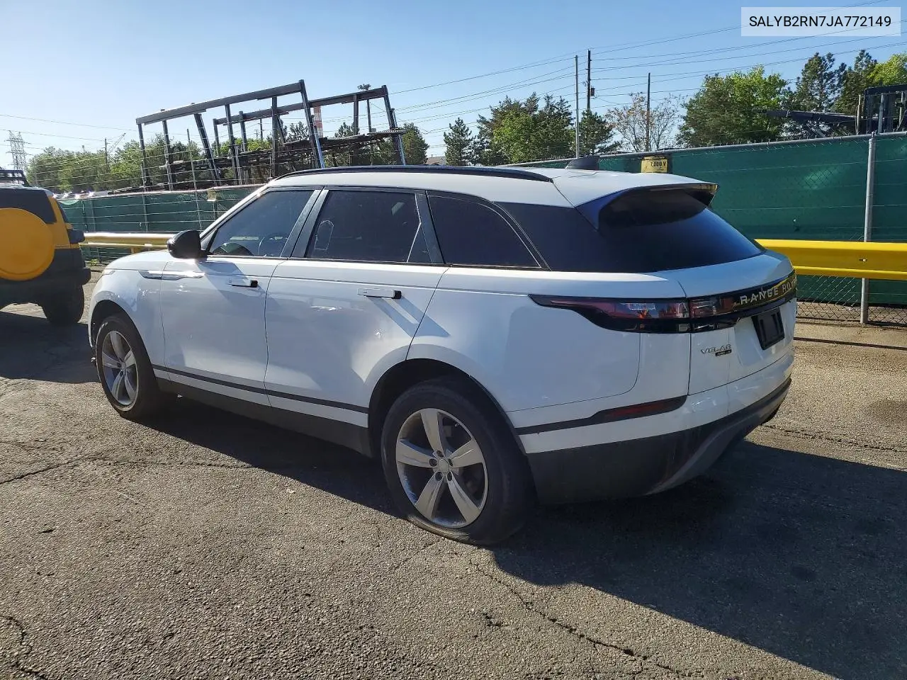 2018 Land Rover Range Rover Velar S VIN: SALYB2RN7JA772149 Lot: 53201486