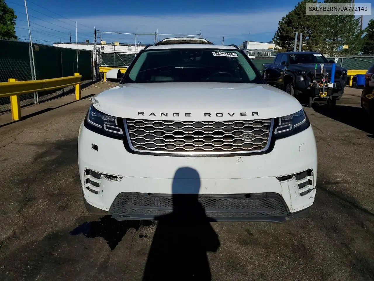 2018 Land Rover Range Rover Velar S VIN: SALYB2RN7JA772149 Lot: 53201486