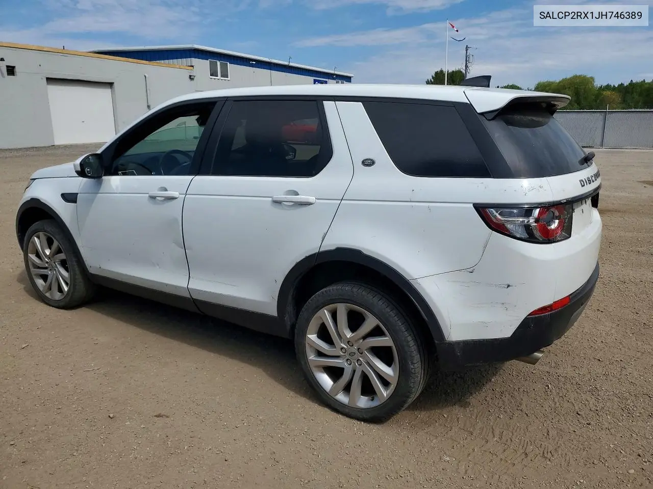 2018 Land Rover Discovery Sport Se VIN: SALCP2RX1JH746389 Lot: 54606176
