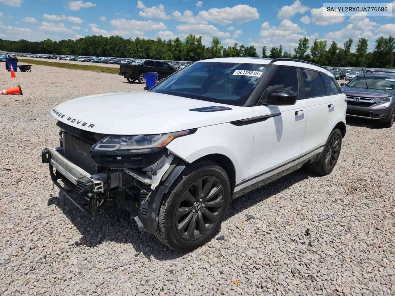 2018 Land Rover Range Rover Velar R-Dynamic Se VIN: SALYL2RX0JA776686 Lot: 56125016