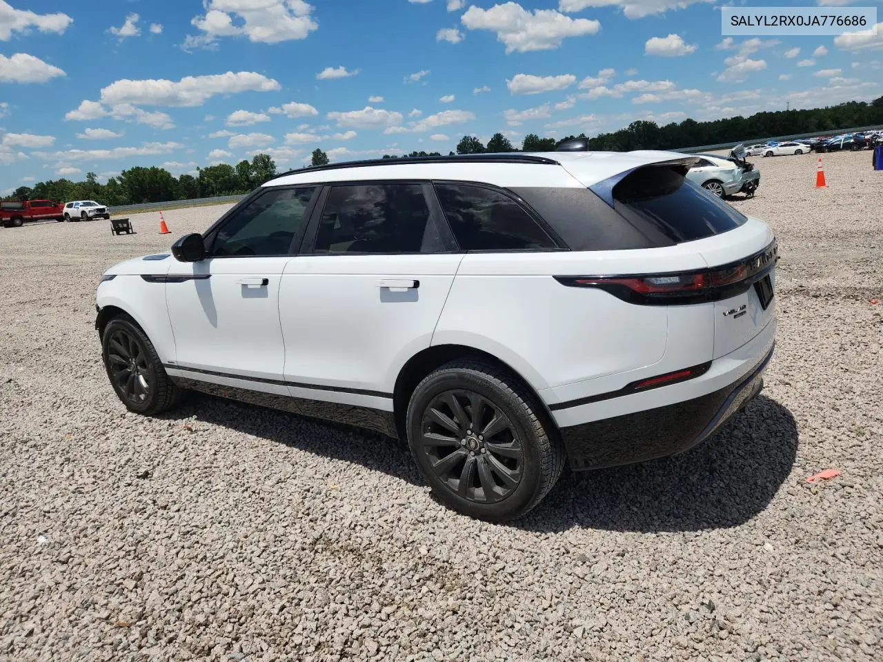 2018 Land Rover Range Rover Velar R-Dynamic Se VIN: SALYL2RX0JA776686 Lot: 56125016