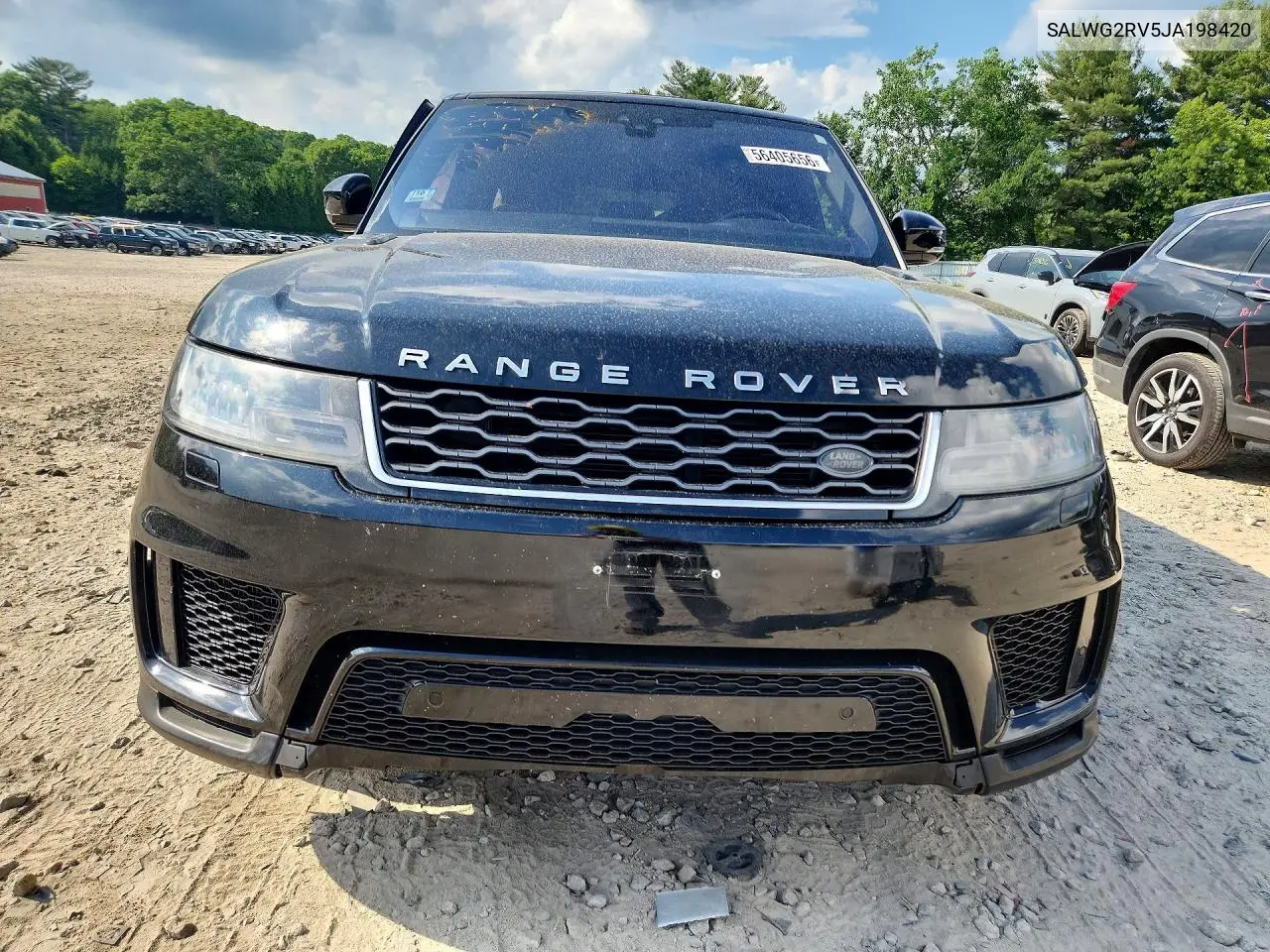 2018 Land Rover Range Rover Sport Se VIN: SALWG2RV5JA198420 Lot: 56405656