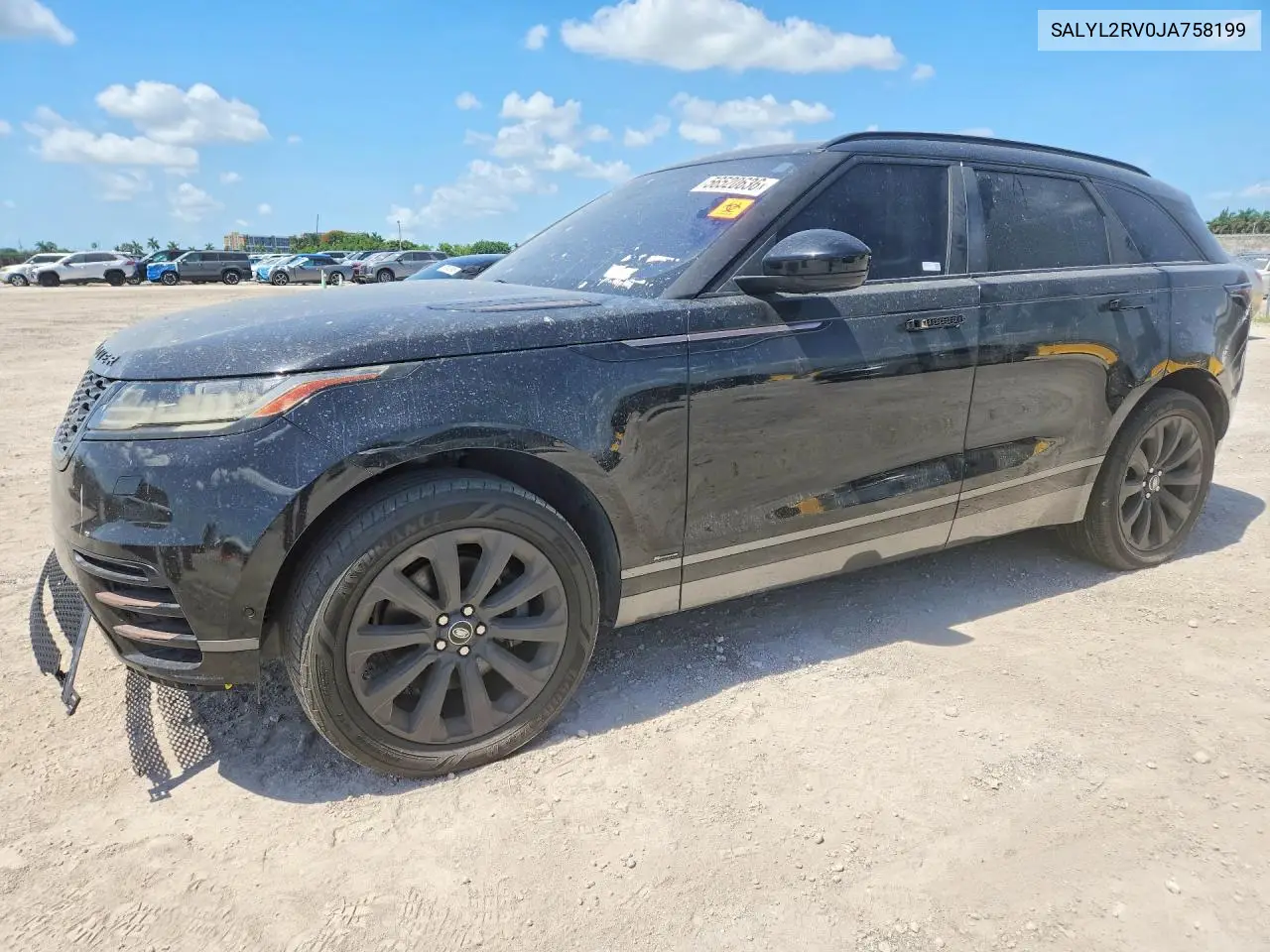 2018 Land Rover Range Rover Velar R-Dynamic Se VIN: SALYL2RV0JA758199 Lot: 56520636