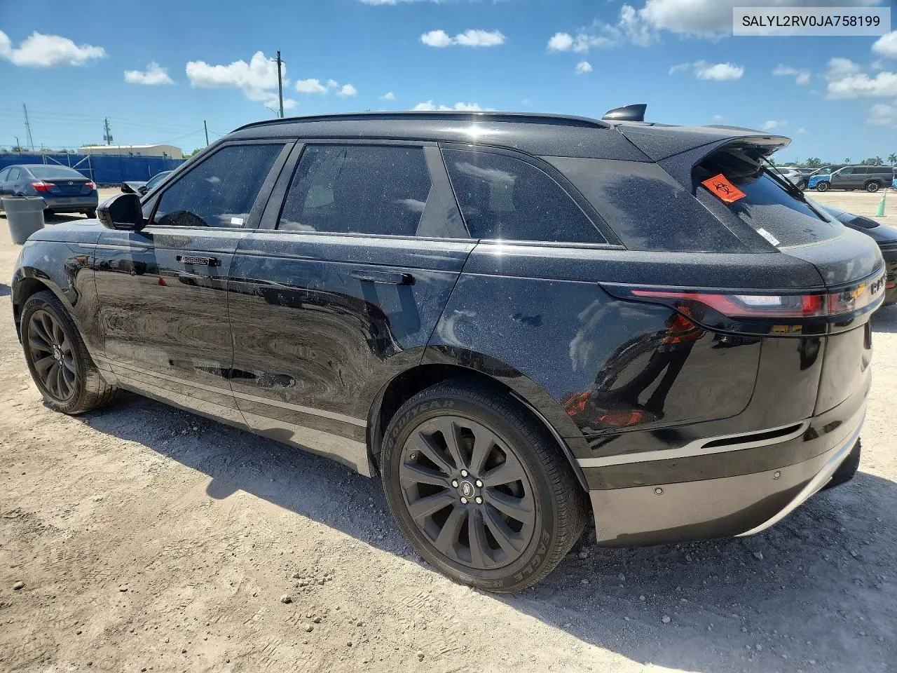 2018 Land Rover Range Rover Velar R-Dynamic Se VIN: SALYL2RV0JA758199 Lot: 56520636