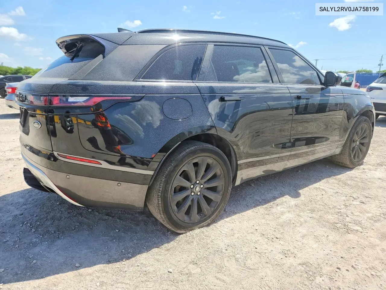 2018 Land Rover Range Rover Velar R-Dynamic Se VIN: SALYL2RV0JA758199 Lot: 56520636