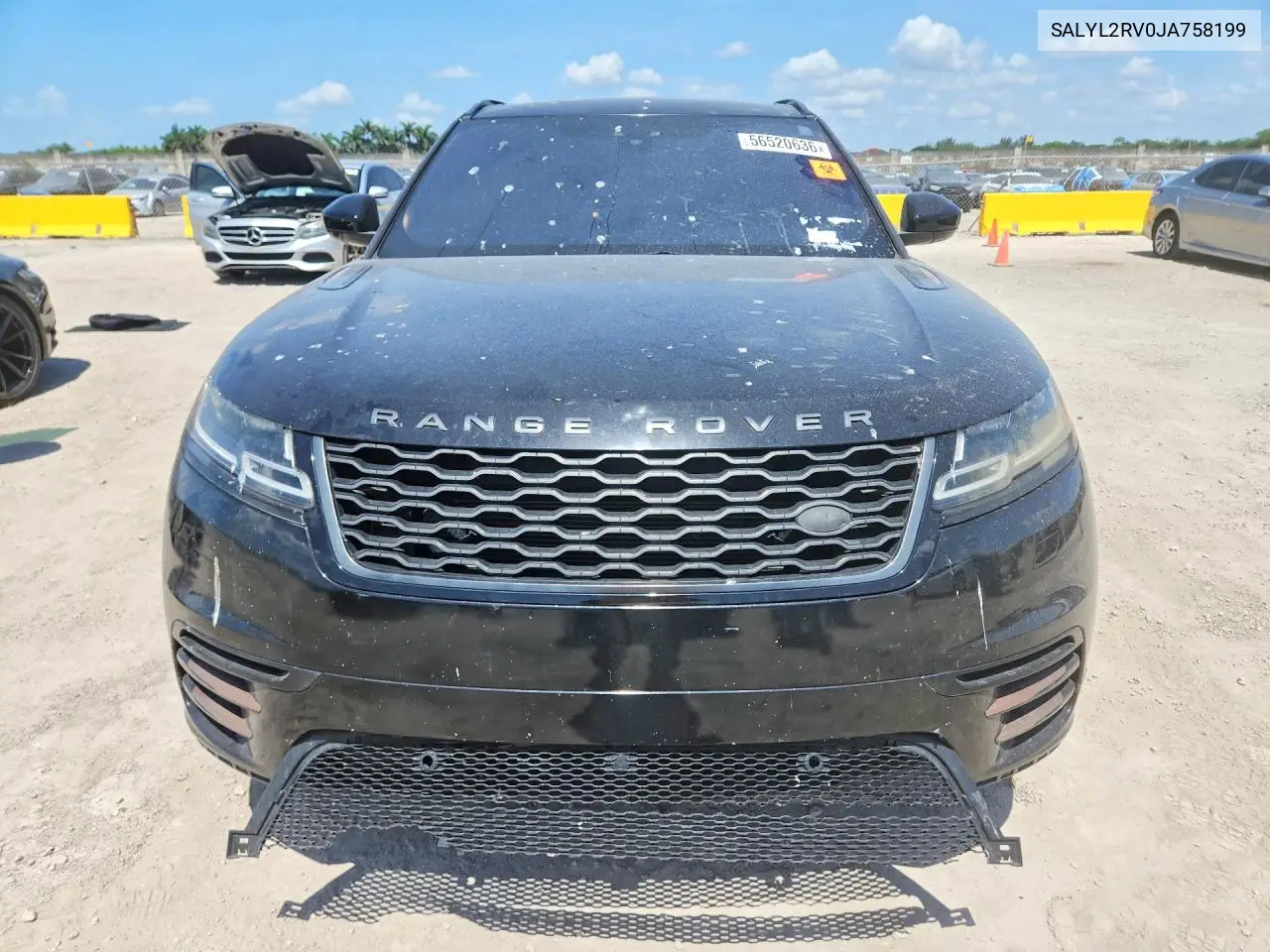 2018 Land Rover Range Rover Velar R-Dynamic Se VIN: SALYL2RV0JA758199 Lot: 56520636