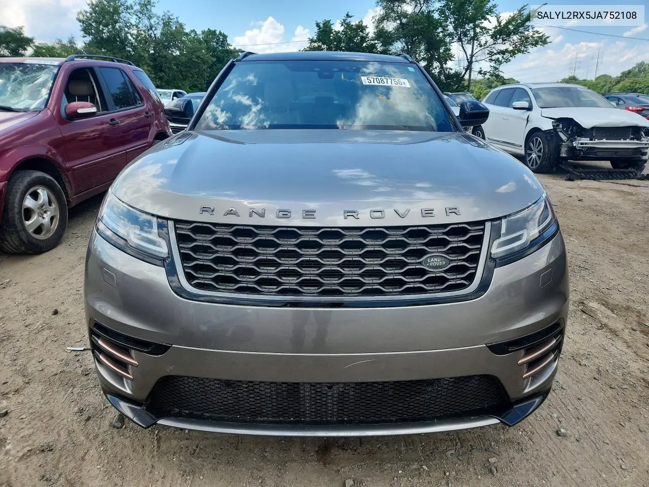 2018 Land Rover Range Rover Velar R-Dynamic Se VIN: SALYL2RX5JA752108 Lot: 57087756