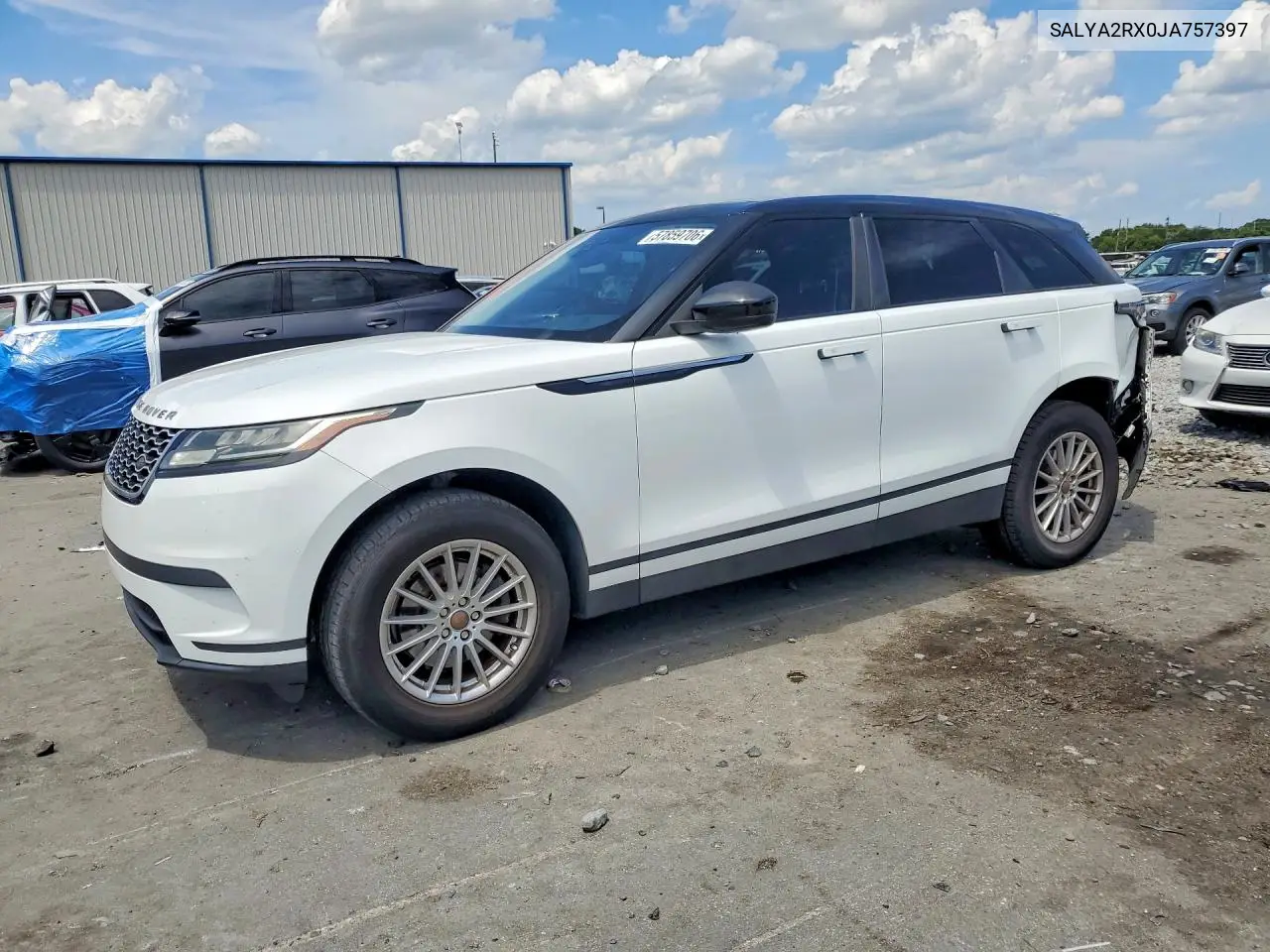 2018 Land Rover Range Rover Velar VIN: SALYA2RX0JA757397 Lot: 57859706