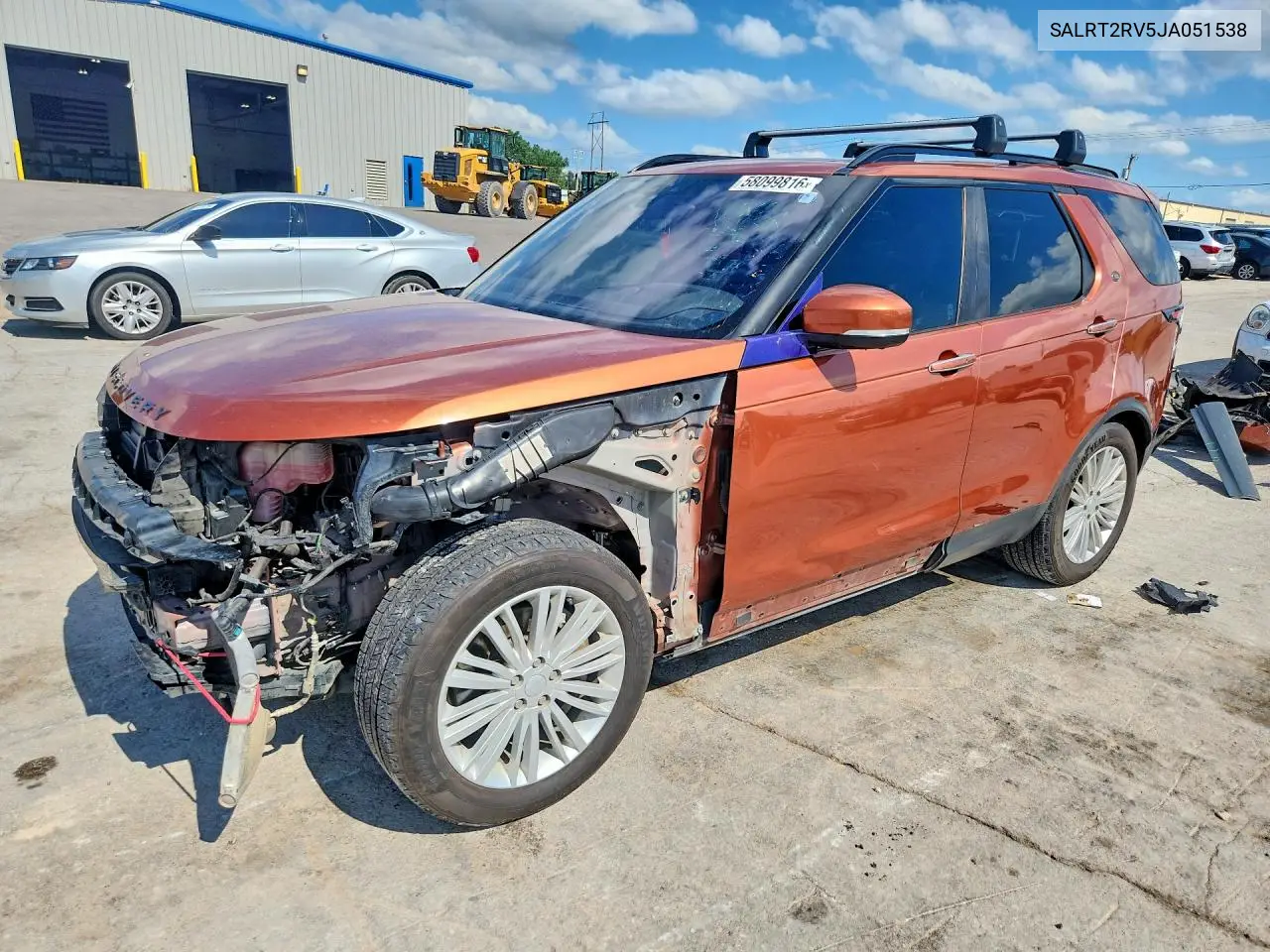 2018 Land Rover Discovery Hse Luxury VIN: SALRT2RV5JA051538 Lot: 58099816