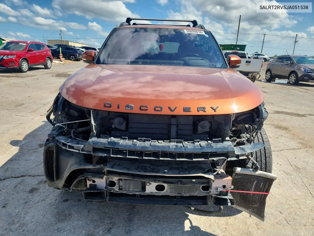 2018 Land Rover Discovery Hse Luxury VIN: SALRT2RV5JA051538 Lot: 58099816