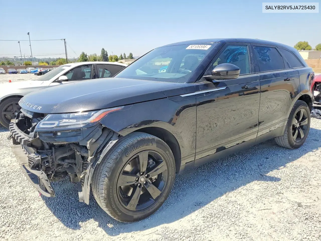 2018 Land Rover Range Rover Velar S VIN: SALYB2RV5JA725430 Lot: 58106596
